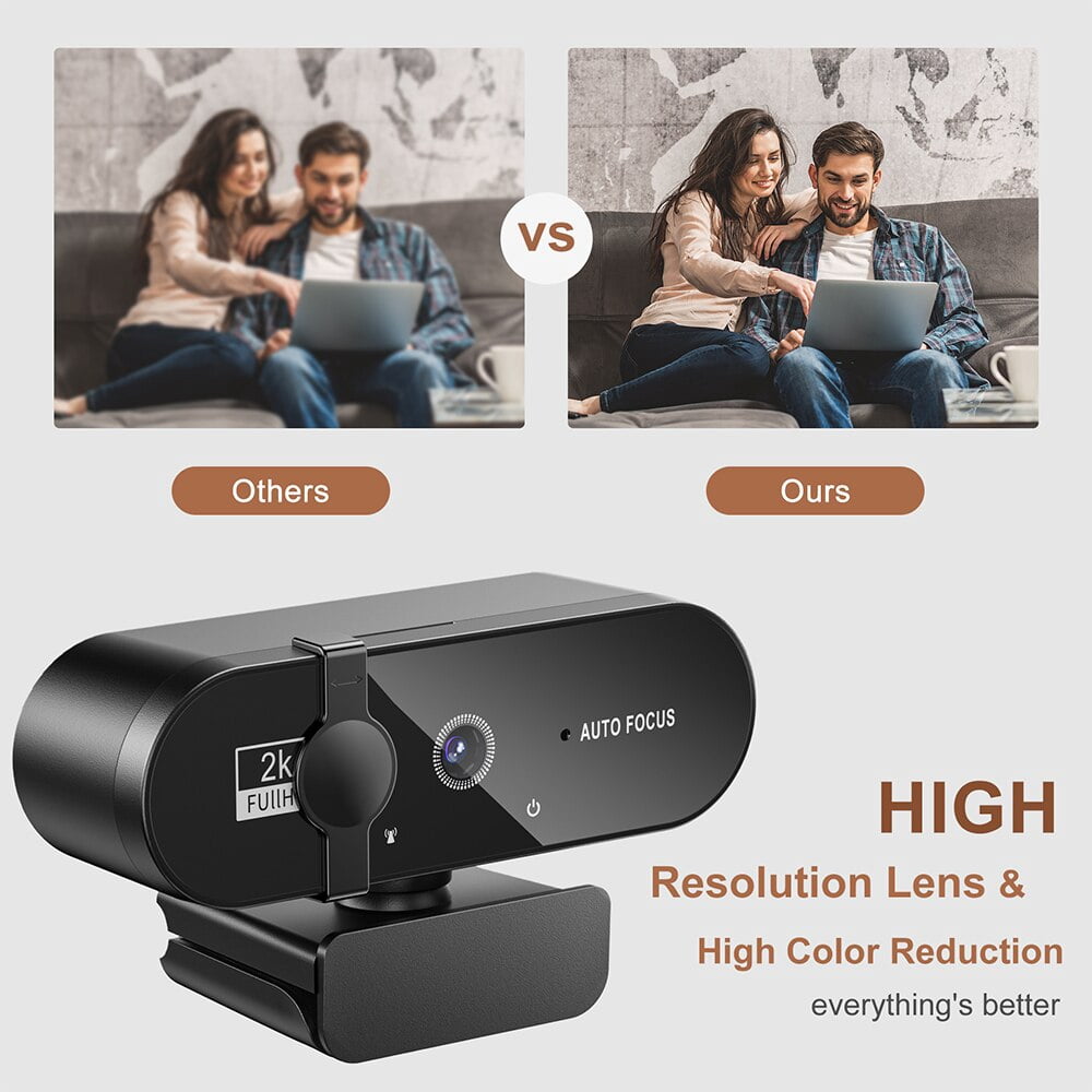 4K Webcam 1080P Mini Camera 2K Full HD Webcam with Microphone 30fps USB Web Cam for Auto  PC Laptop Video Shooting Camera
