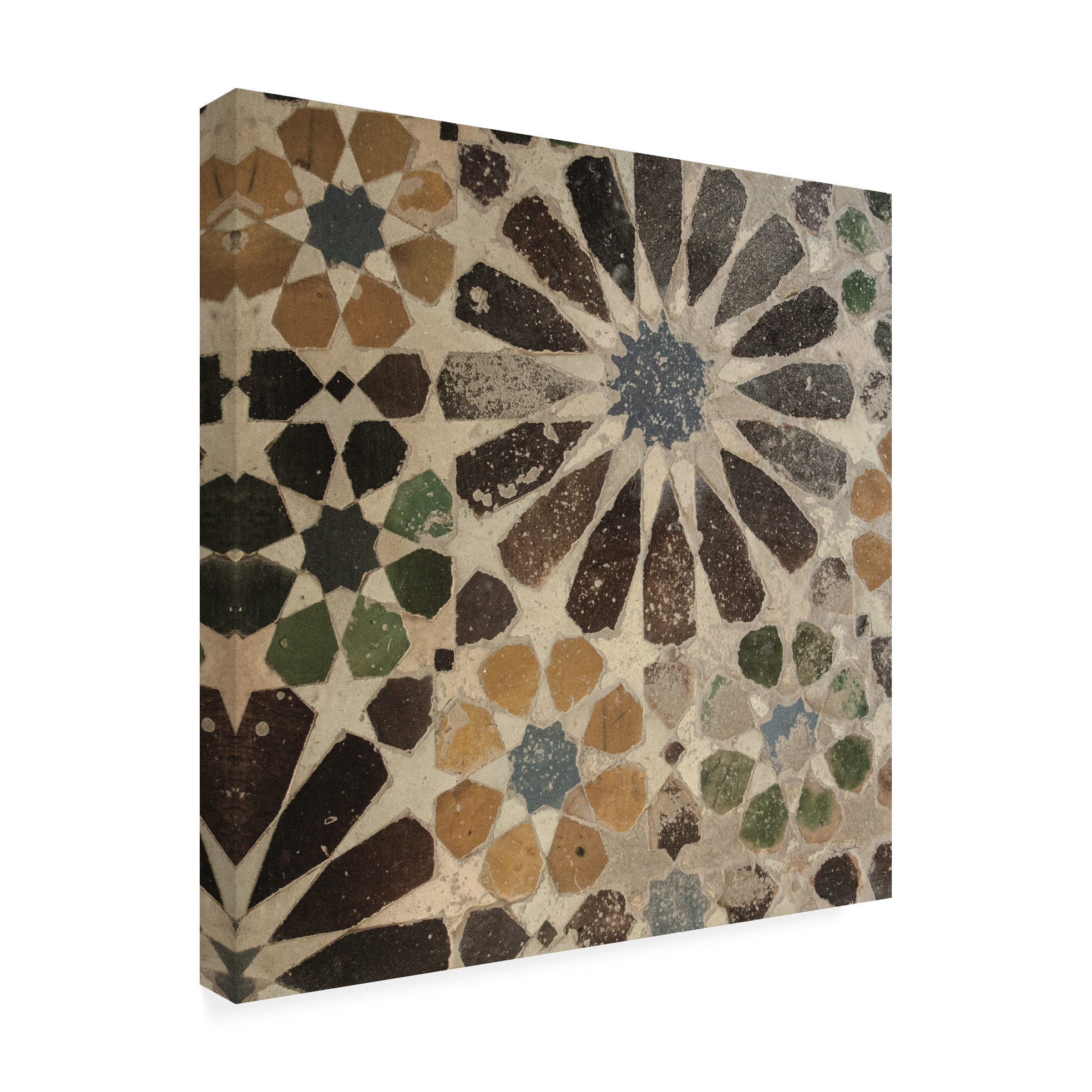 Trademark Fine Art 'Alhambra Tile III' Canvas Art by Sue Schlabach