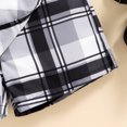 thumbnail image 3 of Little Girls Summer Set Cute Sleeveless T Shirt Vest Tank Top + Plaids Shorts Outfit, 3 of 7