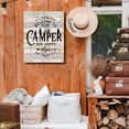 thumbnail image 2 of Welcome to Our Camper Our Happy Place Canvas Wall Art Prints Artwork Signs Framed for RV Room Bathroom Trailer Decor, 11 X 14 inch, Campers Lover Gifts, 2 of 5