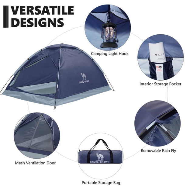 リテン　liten Bonding Tent Camping Backpacking Dome Sundome 2-Person Waterproof Coleman Navy Vol.2 Coat Tent ジャケット・アウター