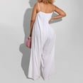 thumbnail image 5 of Jumpsuit Women Summer Sexy Backless Suspender Jumpsuit Wide Leg Pants Casual Loose Elegant Jumpsuit,White Women'S Polyester Casual Pants L, 5 of 8