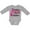 AC-Heather Grey, variant on Inktastic Breast Cancer Awareness We Wear Pink in October Girls Long Sleeve Baby Bodysuit