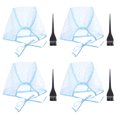 thumbnail image 1 of 4pcs Hair Dyeing Hair Highlighting Caps with 4pcs Hair Coloring Brushes, 1 of 7