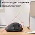 thumbnail image 3 of Ratón Trackball inalámbrico Nulea M501 recargable ergonómico, 3 of 7
