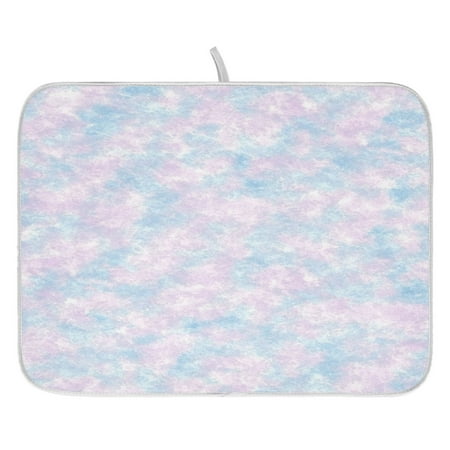 

Pastel Watercolor Texture Dish Drying Mat for Kitchen Quick Drying Absorbent Soft Durable 16 x 18