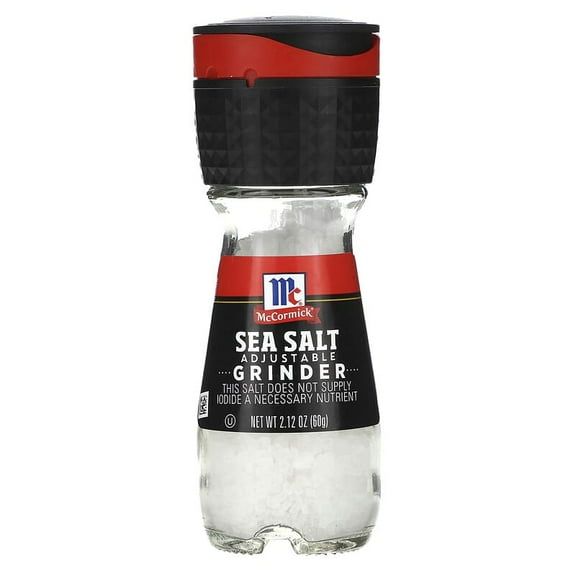 McCormick, Sea Salt Grinder, 2.12 oz Pack of 4