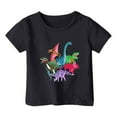 thumbnail image 2 of TOOYOU Boys Summer T-Shirt Fashion Casual Print Round Neck Loose Short Sleeve Tee Top Size 2-3 Years Black, 2 of 3