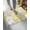 Light Gray, variant on Luxury Plush Bathroom Rugs Mat, Yellow White Floral Soft Shaggy Bath Carpet, Farmhouse Flowers Spring Grey Non-Slip Floor Mat for Kitchen, Bedroom, 16"x24"