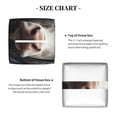 thumbnail image 5 of Picia Surrealist Cow Pattern Tissue Box Cover,PVC Leather Square Holder,Tissue Box Holder with Magnetic Bottom,Facial Paper Organizer Dispenser-5.2"X5.2"X5.2", 5 of 8