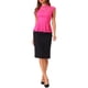 thumbnail image 2 of INSPIRAR CHIC Blusa sin mangas de encaje floral de ganchillo con cuello redondo y peplum para mujer M Rosa intenso, 2 of 6