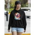 thumbnail image 2 of Pastell Colorful Golden Retriever Hoodie Women -Weekday Best Designs, Female Large, 2 of 4