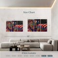 thumbnail image 4 of Elephant Stock Zebra Intimacy Abstract Color Wall Art - Horizontal Multi Panel Canvas - Living Room Wall Decor - Animal Multi Panel - Blue And Beige Decor - 65" x 42", 4 of 8