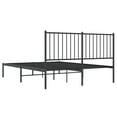 thumbnail image 5 of vidaXL Metal Bed Frame with Headboard Black 135x190 cm Double, 5 of 5