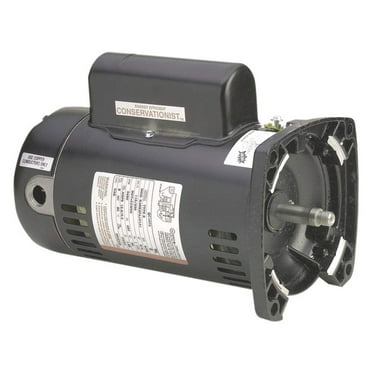 The Pool Supply Shop 1.5 HP Square Flange Threaded Shaft Horizontal Pool Pump Motor, 1.1 SF