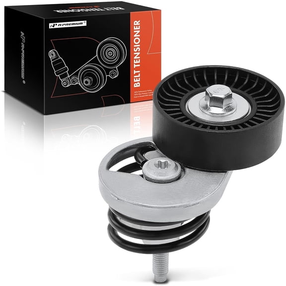 A-Premium Belt Tensioner Assembly Compatible with Ford F-150 F-250 F-350 E-150 E-250 E-350 Econoline 1993-1996 with Exposed Spring