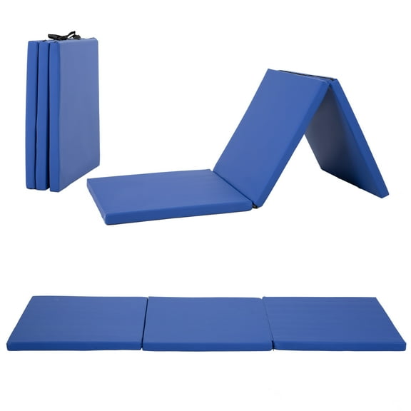 YRLLENSDAN Gymnastics Mat Wrestling Mat Gym Mat Thick Yoga Mat 2 Inch Tumbling Mat for Gymnastics Home Workout Floor Mats for Home Gym, Blue