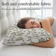 thumbnail image 5 of Spring Flowers Pillow Covers King, Farmhouse Sage Green Pastoral Floral Leaf Soft Brushed Microfiber Breathable Throw Pillow Covers, Pillowcase with Zipper for Couch Sofa Bedroom Living Room 20"x36", 5 of 9