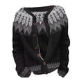 thumbnail image 3 of Delayuji Womens Cardigan Sweater Ethnic Style Sweater Knitted Sweater Cardigan Sweater Spring Coat S-4XL, 3 of 3