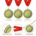 thumbnail image 3 of Uxcell Award Medal, Prize Winner Medal with Red Neck Ribbon Medal for Sport Gold, 3 of 7