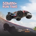 thumbnail image 3 of JoyStone RC Car for Kids, 2.4GHz Remote Control Monster Car with LED Lights, All Terrain Off Road Truck, 2 Rechargeable Batteries, RC Toy Gift for Boys Girls, Red, 3 of 10