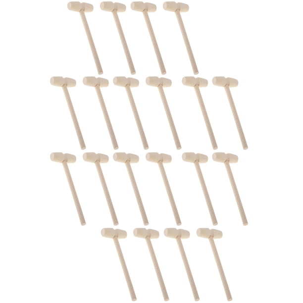 Lot De 5 Marteaux Miniatures En Bois – Jouet éducatif Motricité, Coordination œil-main – Dès 18 Mois