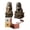 Brass, variant on Feng Shui Wealth Porsperity Fu Foo Dogs Statues Pair Lion Small Beijing Lions for Home Office, Warding Off Evil Energy Housewarming Congratulatory