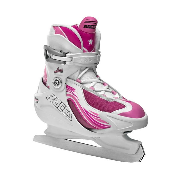 Roces Girl's Swish Ice Skate Size Adjustable 450630 00001 (Pink,13 Jr.-3)
