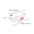 thumbnail image 3 of HLONK 4 Pcs Work Glasses for Men Dust Goggles Clear Safety Welding Eye Protection Strengthen, 3 of 6