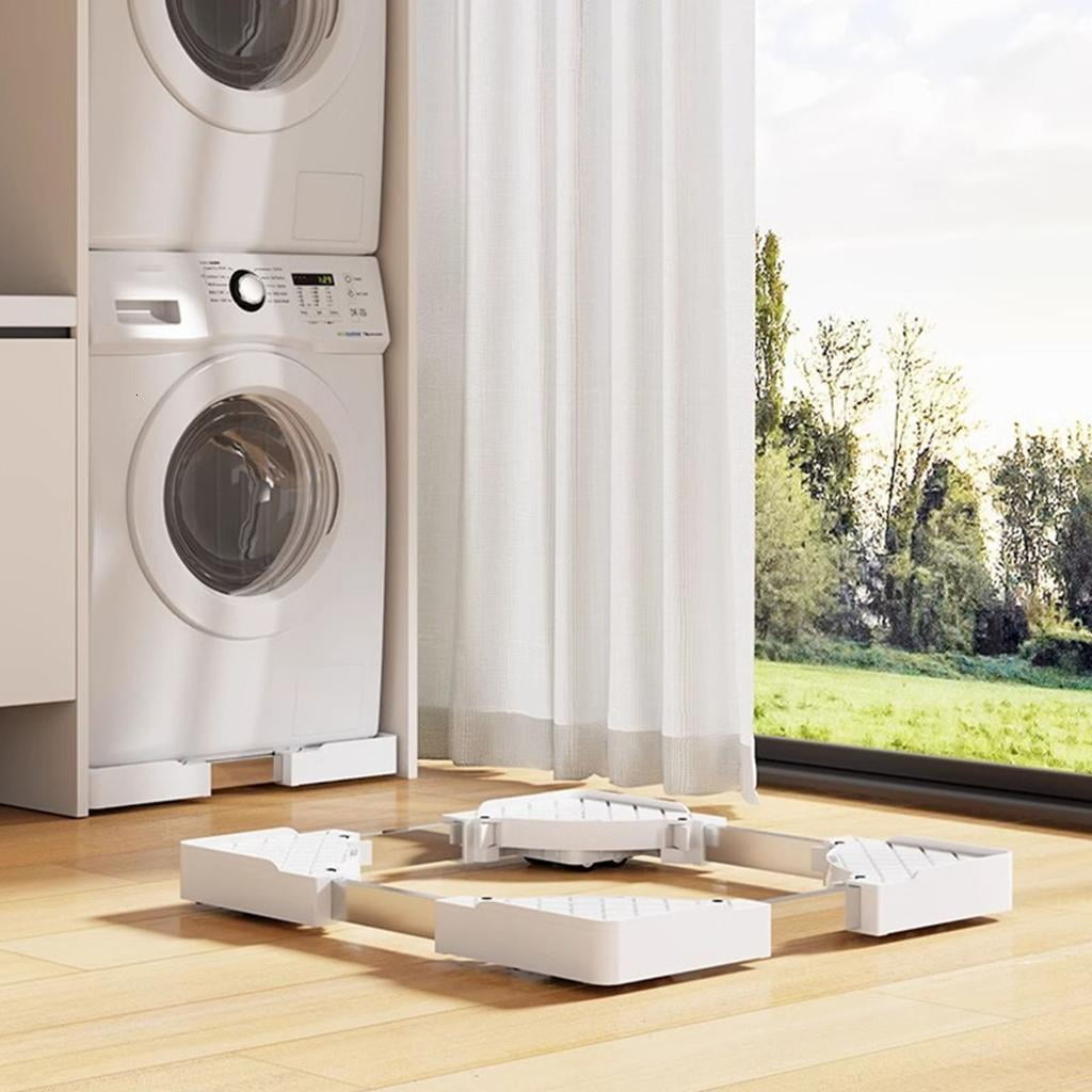 Space Saving Movable Washer Pedestal Base Washing Machine Base Rack for Washer