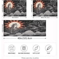 thumbnail image 4 of GZHJMY Satin Pillowcase for Hair and Skin Breathable Slip-Cool, Wrinkle-Resistant Soft and Smooth 20x40In Single Side Envelope Opening Without Zipper Moon God, 4 of 7