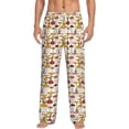 thumbnail image 2 of Picia Mushroom Mens Soft Woven Cotton Elastic Waistband Sleep Pajama Pant Lounge Sleep Pant With Pockets And Drawstring-XX-Large, 2 of 9
