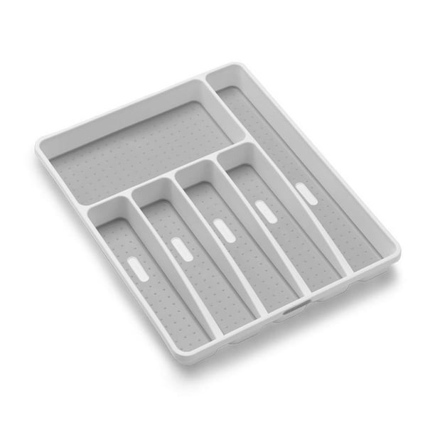 Classic Large Cutlery Tray, Silverware Tray for Drawer, 6 Compartment
