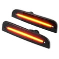 thumbnail image 1 of Luz de marcador lateral LED CH2551118 Luces de señal de giro del pasajero del conductor delantero Lámparas de marcador lateral de guardabarros para Jeep Cherokee Lente negra Luz LED ámbar 1 par, 1 of 1