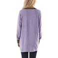 thumbnail image 1 of Blusa femenina de manga raglán, sudadera de mujer con cuello en V, sudadera de manga raglán larga, sudadera con empalme de color, máxima confiabilidad, 1 of 6