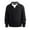 Black1, variant on LIaqionyy Men's Sweater Casual Long Sleeve Collared V Neck Ribbed Knit Sweaters Solid Color Pullover Tops