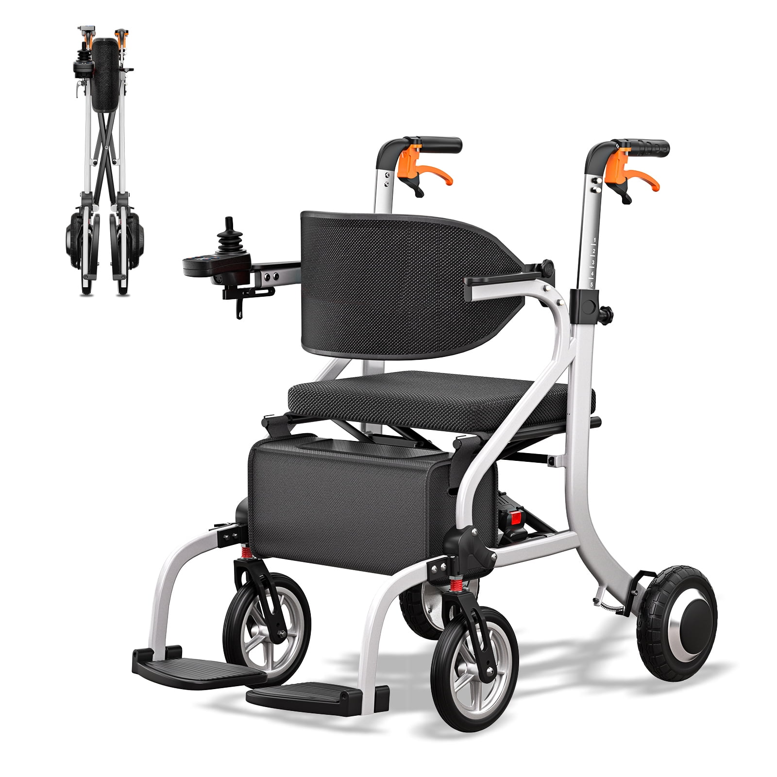 3-in-1 Electric Walker Wheelchair Combo-No Assembly Required