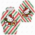 thumbnail image 4 of Chandails à Capuchon Imprimés HELLO KITTY pour Femmes, Hauts d'Automne et de Printemps, Nouveaux Chandails en Molleton, Chandails à Capuchon à Capuche avec Poche Dessin Animé pour Femmes HELLO KITTY Y2K, 4 of 7