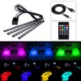 thumbnail image 3 of Luz de ambiente, 5 V, 4 x 12 SMD, luz RGB para interior de coche, luz para pies, aspecto llamativo, 3 of 9