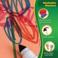 thumbnail image 2 of Crayola 10 Marqueurs à Pointe Grand Ultra-Nettoyants Lavables, 2 of 4