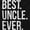 Black, variant on Best Uncle Ever Niece Nephew Men's Graphic T Shirt Tees Brisco Brands L
