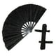 thumbnail image 5 of Abanico chino de Kung Fu plegable con purpurina y marco de PP, radio de 33 cm, para fiestas y carnavales Negro, 5 of 9
