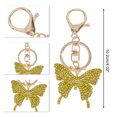 thumbnail image 2 of Ofertas Únicas 1 Pc Encantador Llavero Decorativo de Mariposa Colorida con Diamantes Duraderos en Tono Dorado, 2 of 5