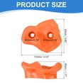 thumbnail image 2 of Rock Climbing Holds, 10 Pcs Large Climbing Rock Wall Grips with Double Hole for Playground Accessory, Orange Red, 2 of 7