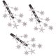 thumbnail image 1 of Horquillas para el pelo XCF con forma de estrella de cinco puntas y diamantes de imitación elegantes para novias y mujeres, 1 of 4