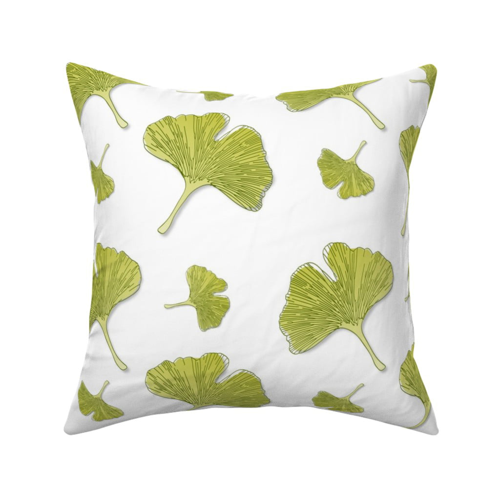 Leaves Gingko Ginkgo Ginko Throw Pillow Cover w Optional Insert by ...