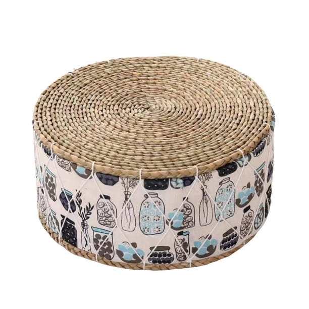 Almohada de meditación Accesorios de meditación Almohada de asiento de yoga Cojín de asiento redondo para Patrón de jarrón