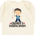 thumbnail image 4 of Inktastic Grampa Fishing Buddy Boys Boys Long Sleeve Baby Bodysuit, 4 of 5