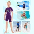 thumbnail image 2 of Soidarity DiveSail Trajes de neopreno para niños Traje de buceo de cuerpo completo Pantalones de manga corta Traje de baño para niños Buceo Snorkel Surf Deportes acuáticos Púrpura XL Soidarity OD003679-09, 2 of 6