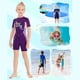 thumbnail image 3 of Divesail niños trajes de buceo de cuerpo completo traje de manga corta pantalones de manga corta para niños buceo Snorkeling Surfing Natación Púrpura XXL tholdsy OD003679-10, 3 of 7